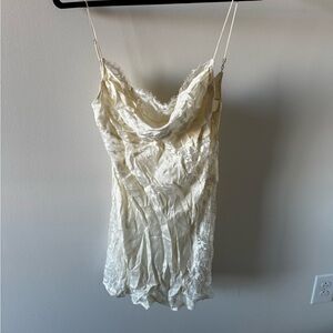 For Love And Lemons Cream Lace Dress